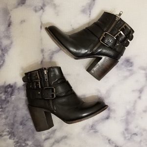 Freebird by Steven leather buckle boots